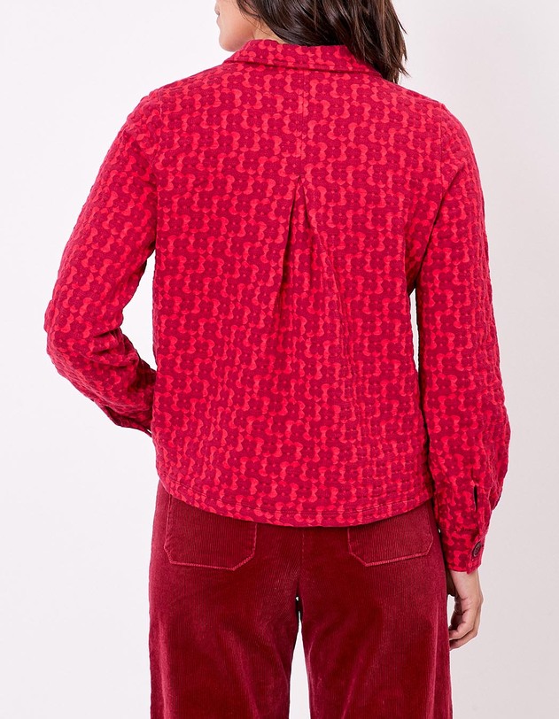 Veste maille jacquard bio imprim&eacute; Princesse Nomade
