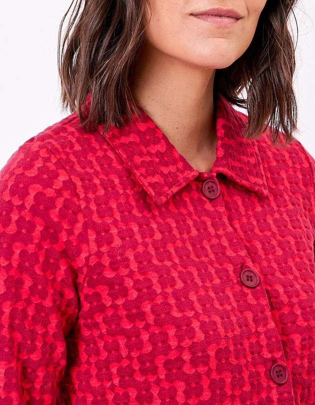 Veste maille jacquard bio imprim&eacute; Princesse Nomade