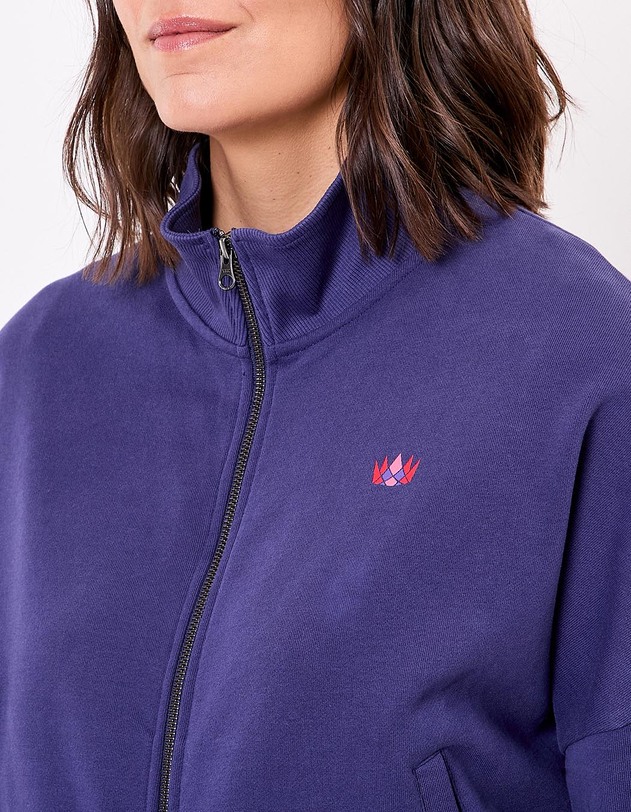 Sweat zipp&eacute; coton bio imprim&eacute; Princesse Nomade