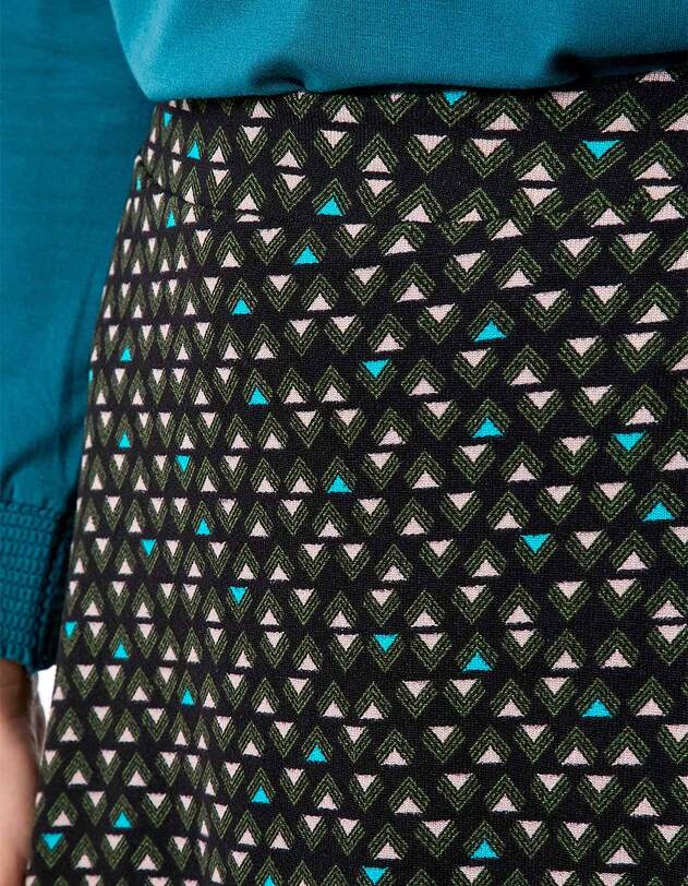 Jupe midi maille fluide imprim&eacute; La Fianc&eacute;e