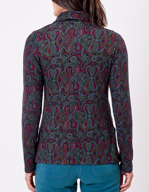 Veste souple ajust&eacute;e maille imprim&eacute; La Fianc&eacute;e