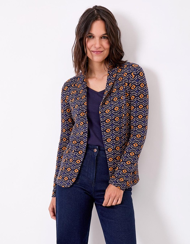Veste souple ajust&eacute;e maille imprim&eacute; La Fianc&eacute;e