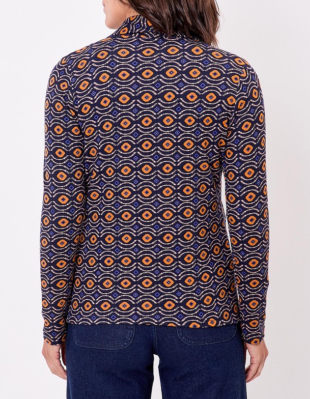 Veste souple ajust&eacute;e maille imprim&eacute; La Fianc&eacute;e
