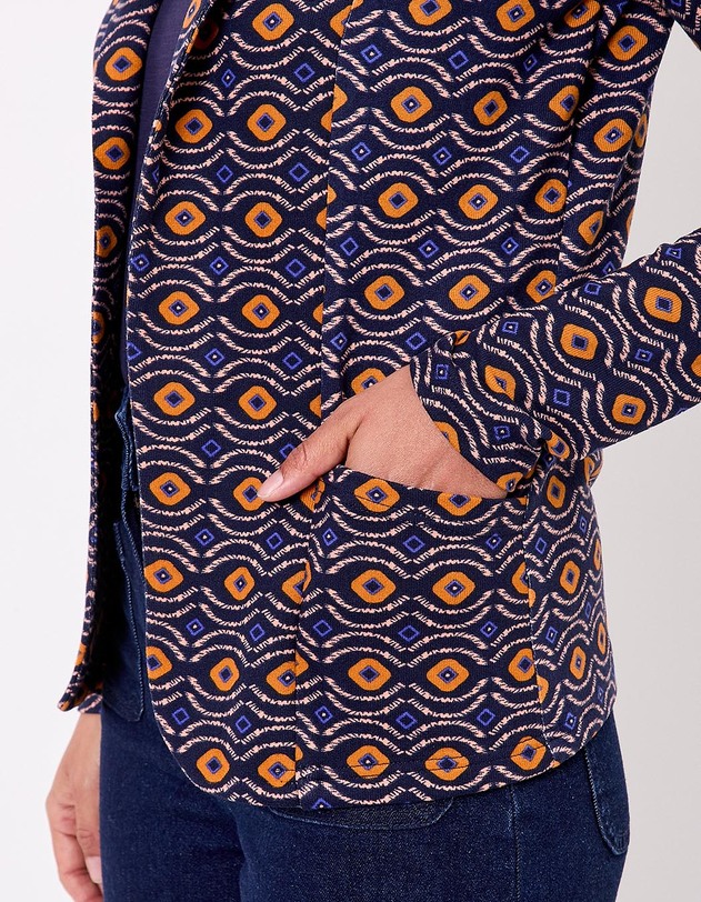 Veste souple ajust&eacute;e maille imprim&eacute; La Fianc&eacute;e