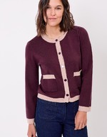 Veste gilet maille compacte imprimé Princesse Nomade