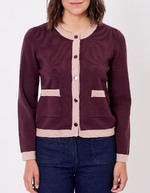 Veste gilet maille compacte imprimé Princesse Nomade