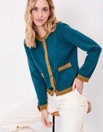 Veste gilet maille compacte imprimé Princesse Nomade