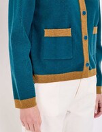 Veste gilet maille compacte imprimé Princesse Nomade