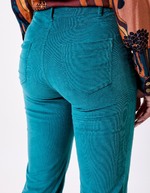 Pantalon flare velours côtelé bio imprimé Princesse Nomade