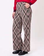 Pantalon ample maille jaquard recyclée imprimé Princesse Nomade
