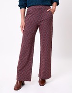Pantalon ample maille jaquard bio imprimé Princesse Nomade