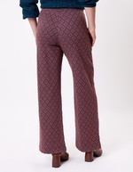 Pantalon ample maille jaquard bio imprimé Princesse Nomade