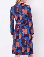 Robe maille fluide ceinturée imprimé Princesse Nomade