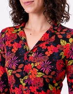 Robe maille fluide ceinturée imprimé Princesse Nomade