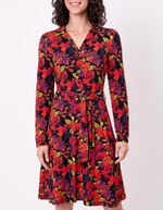 Robe maille fluide ceinturée imprimé Princesse Nomade
