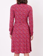 Robe maille fluide ceinturée imprimé Princesse Nomade