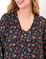 Robe fluide ample doublée imprimé Princesse Nomade