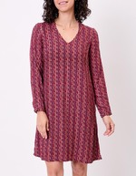 Robe fluide ample doublée imprimé Princesse Nomade