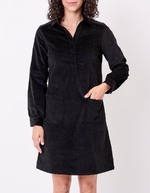 Robe droite velours côtelé bio imprimé Princesse Nomade