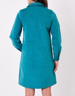 Robe droite velours côtelé bio imprimé Princesse Nomade