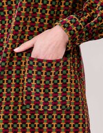 Robe droite velours côtelé imprimé Princesse Nomade