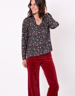 Blouse fluide col V imprimé Princesse Nomade