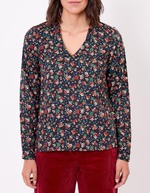 Blouse fluide col V imprimé Princesse Nomade