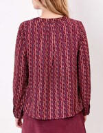 Blouse fluide col V imprimé Princesse Nomade