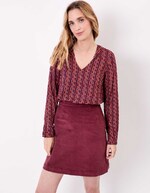 Blouse fluide col V imprimé Princesse Nomade