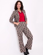 Blazer souple en maille jacquard recyclée imprimé Princesse Nomade