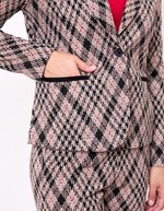 Blazer souple en maille jacquard recyclée imprimé Princesse Nomade