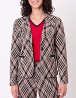 Blazer souple en maille jacquard recyclée imprimé Princesse Nomade