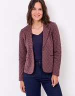Blazer souple en maille jacquard bio imprimé Princesse Nomade