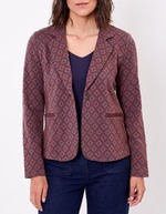 Blazer souple en maille jacquard bio imprimé Princesse Nomade