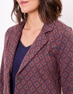 Blazer souple en maille jacquard bio imprimé Princesse Nomade