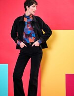 Veste velours côtelé bio imprimé Princesse Nomade