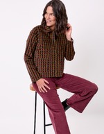 Veste velours côtelé imprimé Princesse Nomade
