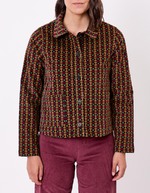 Veste velours côtelé imprimé Princesse Nomade