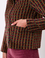 Veste velours côtelé imprimé Princesse Nomade