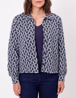 Veste maille jacquard bio imprimé Princesse Nomade