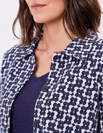 Veste maille jacquard bio imprimé Princesse Nomade