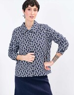 Veste maille jacquard bio imprimé Princesse Nomade