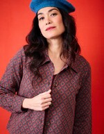 Veste maille jacquard bio imprimé Princesse Nomade