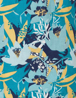Blouse voile de coton bio col tunisien imprimé La Fiancée