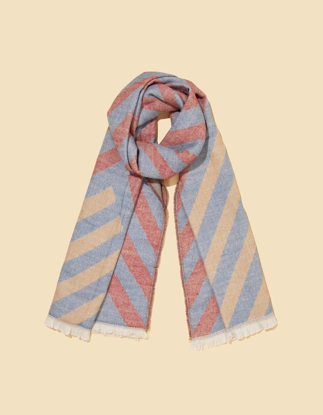 Grande &eacute;charpe jacquard imprim&eacute; La Fianc&eacute;e