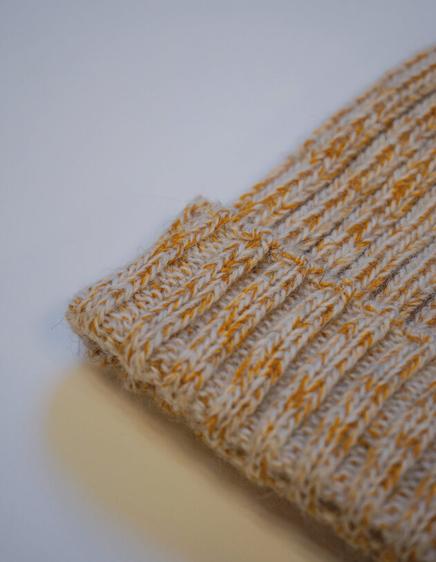Bonnet maille chin&eacute;e imprim&eacute; La Fianc&eacute;e
