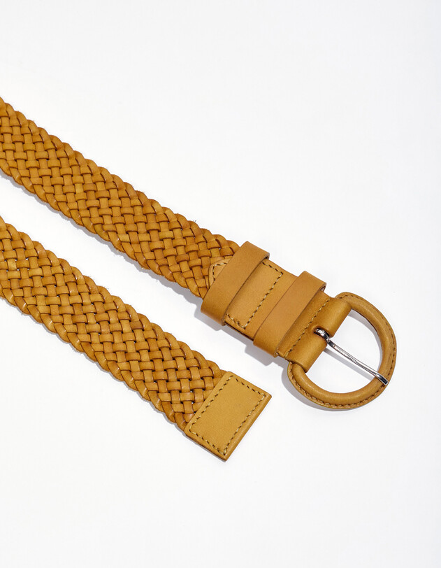 Ceinture large cuir tannage v&eacute;g&eacute;tal imprim&eacute; La Fianc&eacute;e