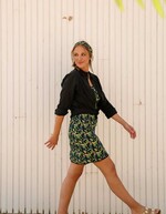 Robe voile de coton bio fines bretelles imprimé La Fiancée