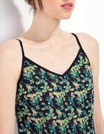 Robe voile de coton bio fines bretelles imprimé La Fiancée