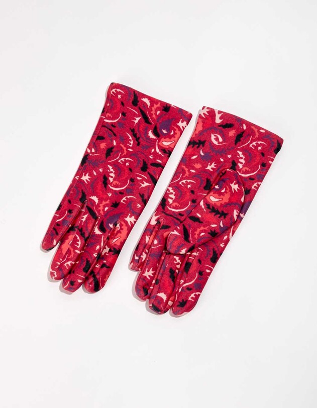 Gants imprim&eacute;s femme imprim&eacute; La Fianc&eacute;e